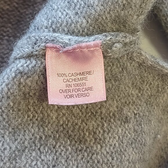Calypso St Barth 100% Cashmere High Neck Sweater Pale-Gray Classic Luxury SizeXS - Picture 8 of 9